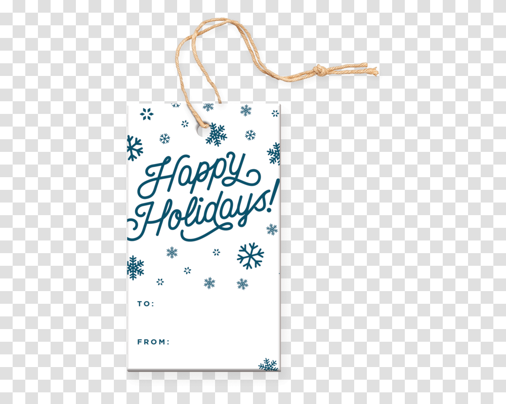 Happy Holidays Gift Tag Transparent Png