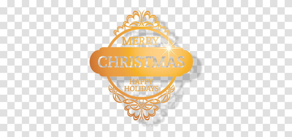 Happy Holidays Gold & Clipart Free Download Illustration, Logo, Symbol, Badge, Dynamite Transparent Png