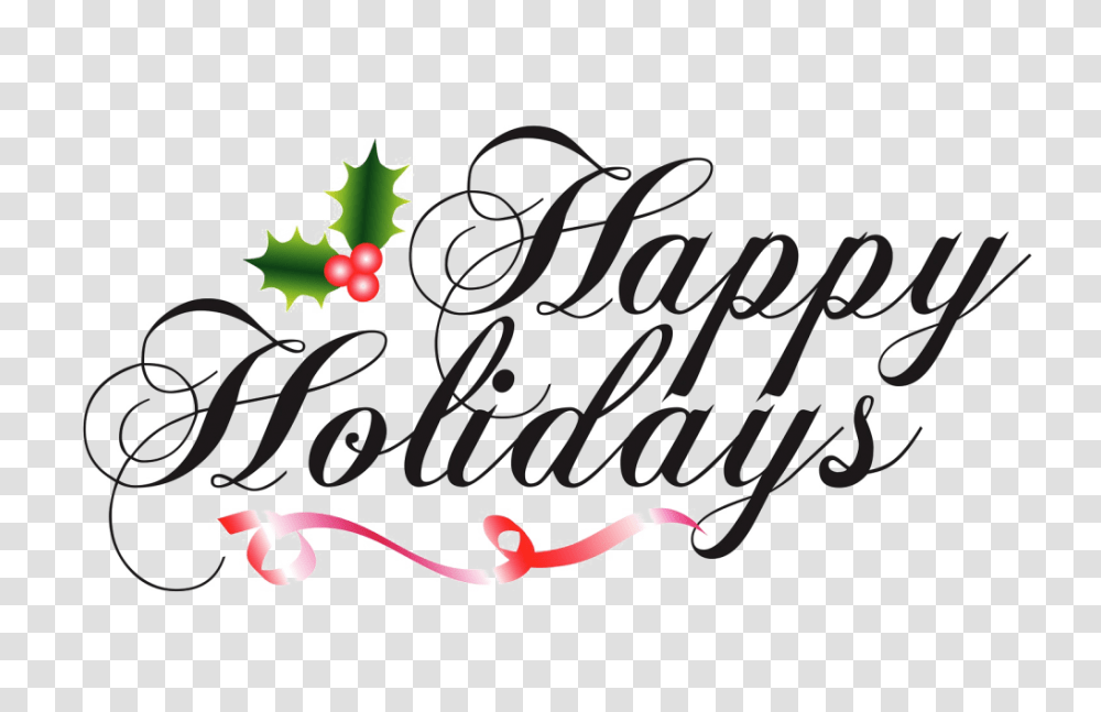 Happy Holidays High Quality Image Vector Clipart, Calligraphy, Handwriting, Alphabet Transparent Png