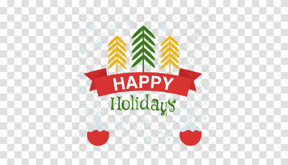 Happy Holidays Icon Happy Holidays Icon, Symbol, Tree, Plant, Text Transparent Png