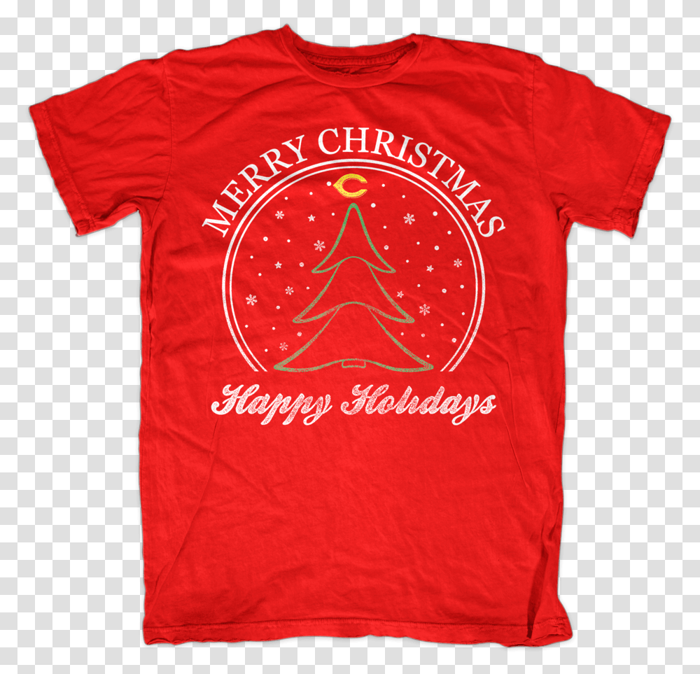 Happy Holidays Red - Speed Swag Apparel T Shirt, Clothing, T-Shirt, Sleeve Transparent Png
