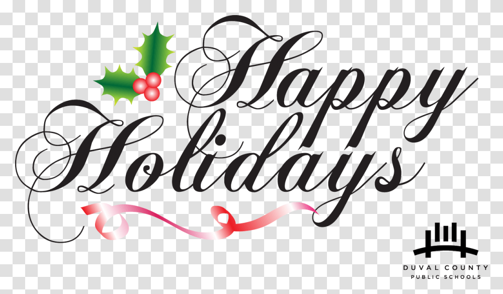 Happy Holidays Signature, Calligraphy, Handwriting, Label Transparent Png