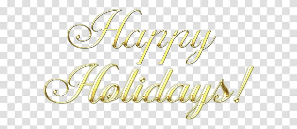 Happy Holidays Text Calligraphy, Handwriting, Alphabet, Label Transparent Png