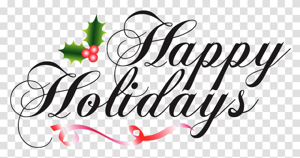 Happy Holidays, Label, Handwriting, Calligraphy Transparent Png