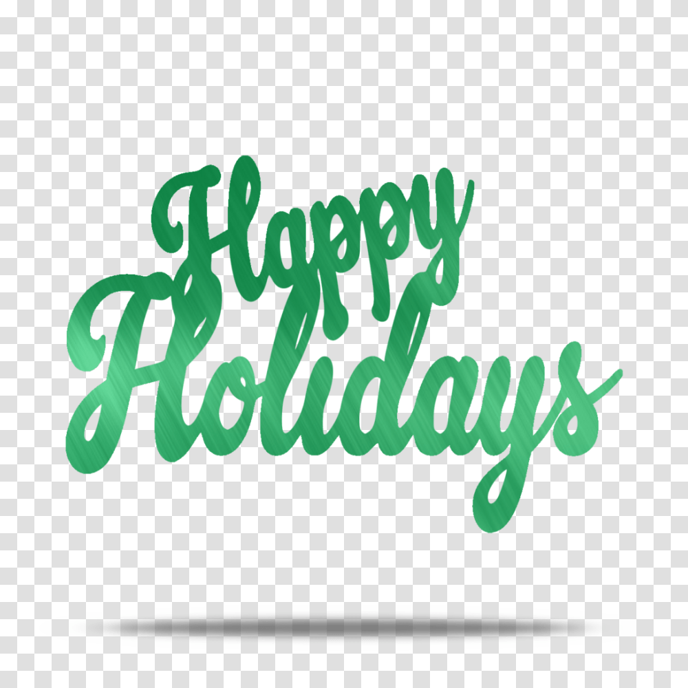 Happy Holidays Text Metal Wall Art Lakewood Metal, Bowl, Beverage, Plant, Logo Transparent Png