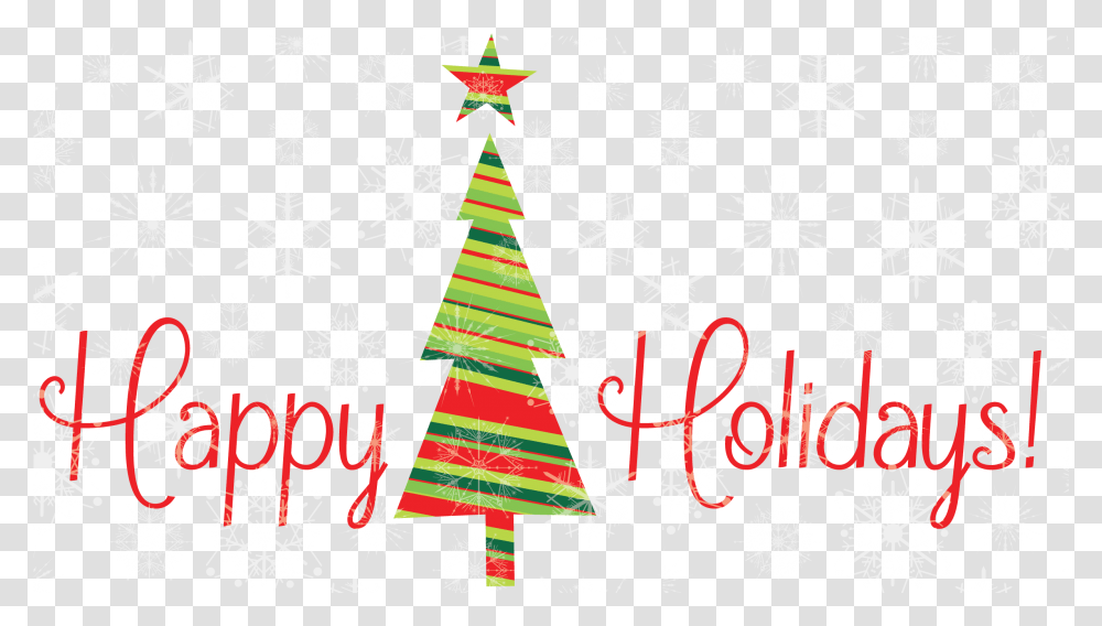 Happy Holidays With Tree Christmas Tree Happy Holidays, Ornament, Plant Transparent Png
