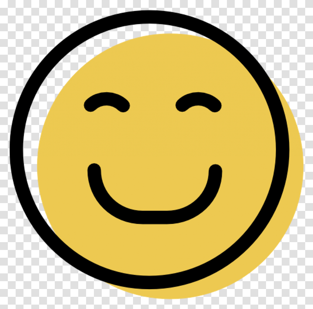 Happy Icon Happyface Face Emoji Smile Sonrisa Feliz Happy Face Icon, Tennis Ball, Plant, Giant Panda Transparent Png