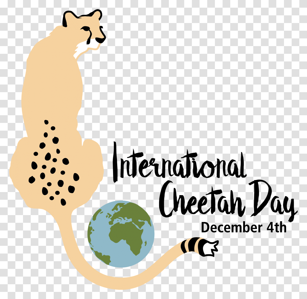 Happy International Cheetah Day, Label, Snowman, Outdoors Transparent Png