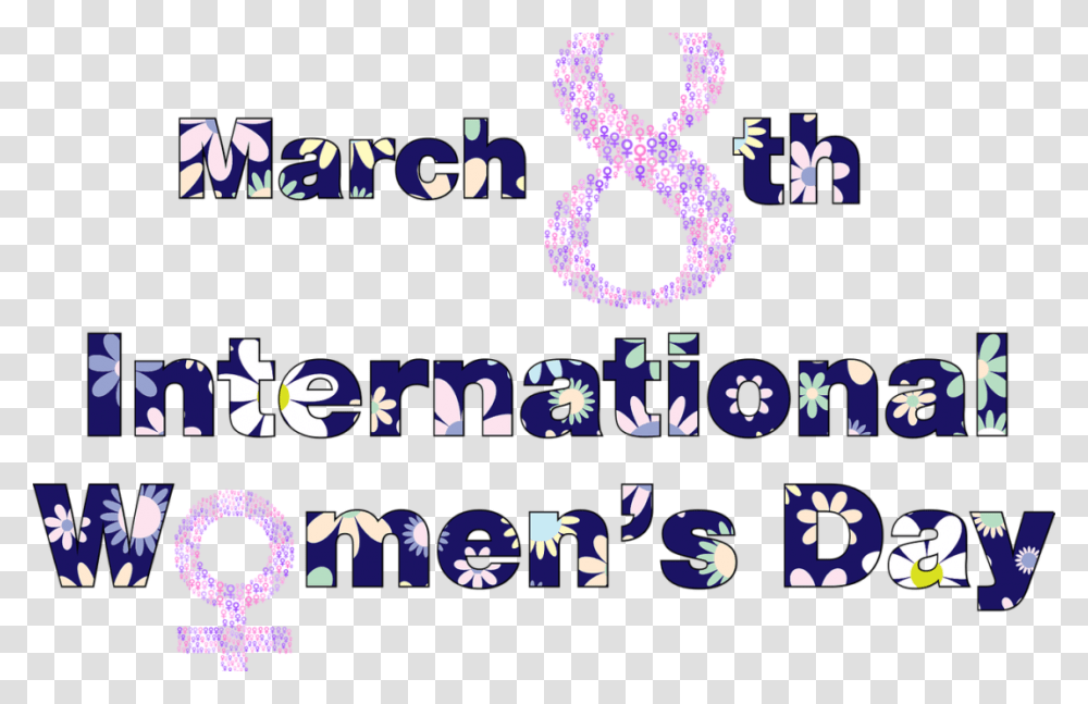 Happy International Women's Day, Alphabet, Logo Transparent Png