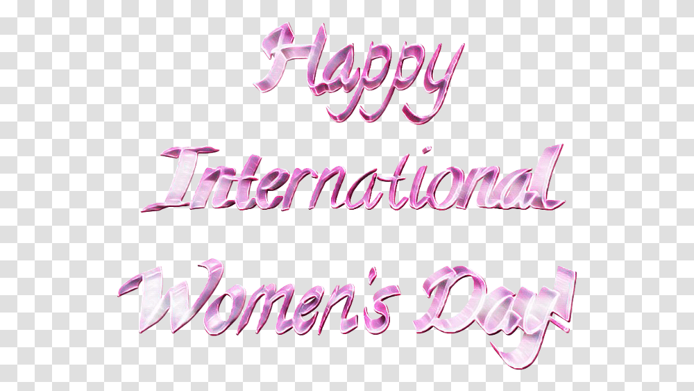 Happy International Womenquots Day Calligraphy, Word, Alphabet, Handwriting Transparent Png