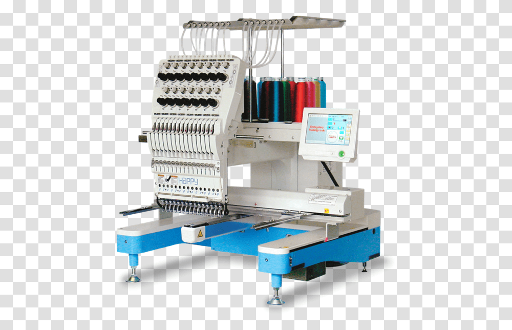 Happy Japan Embroidery Machine, Lathe, Table, Furniture, Printer Transparent Png