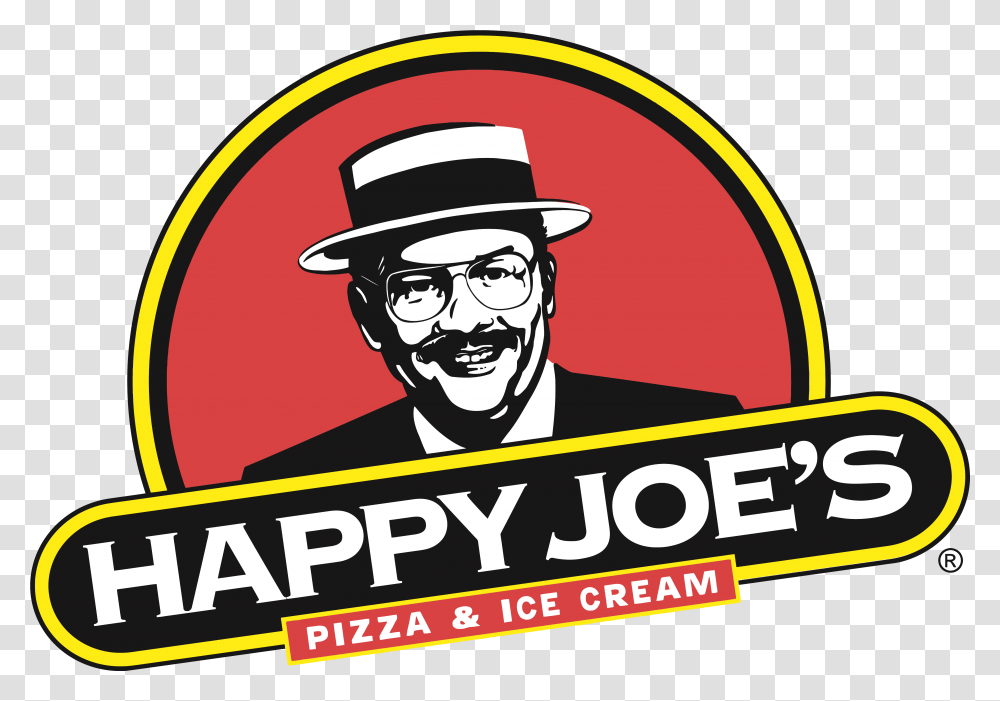 Happy Joes Pizza Logo Clipart Happy Pizza Logo, Symbol, Trademark, Label, Text Transparent Png