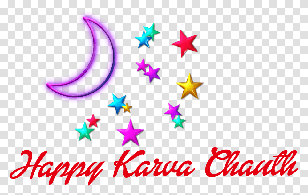 Happy Karva Chauth 2019 Photo Background Colorful Stars, Star Symbol Transparent Png