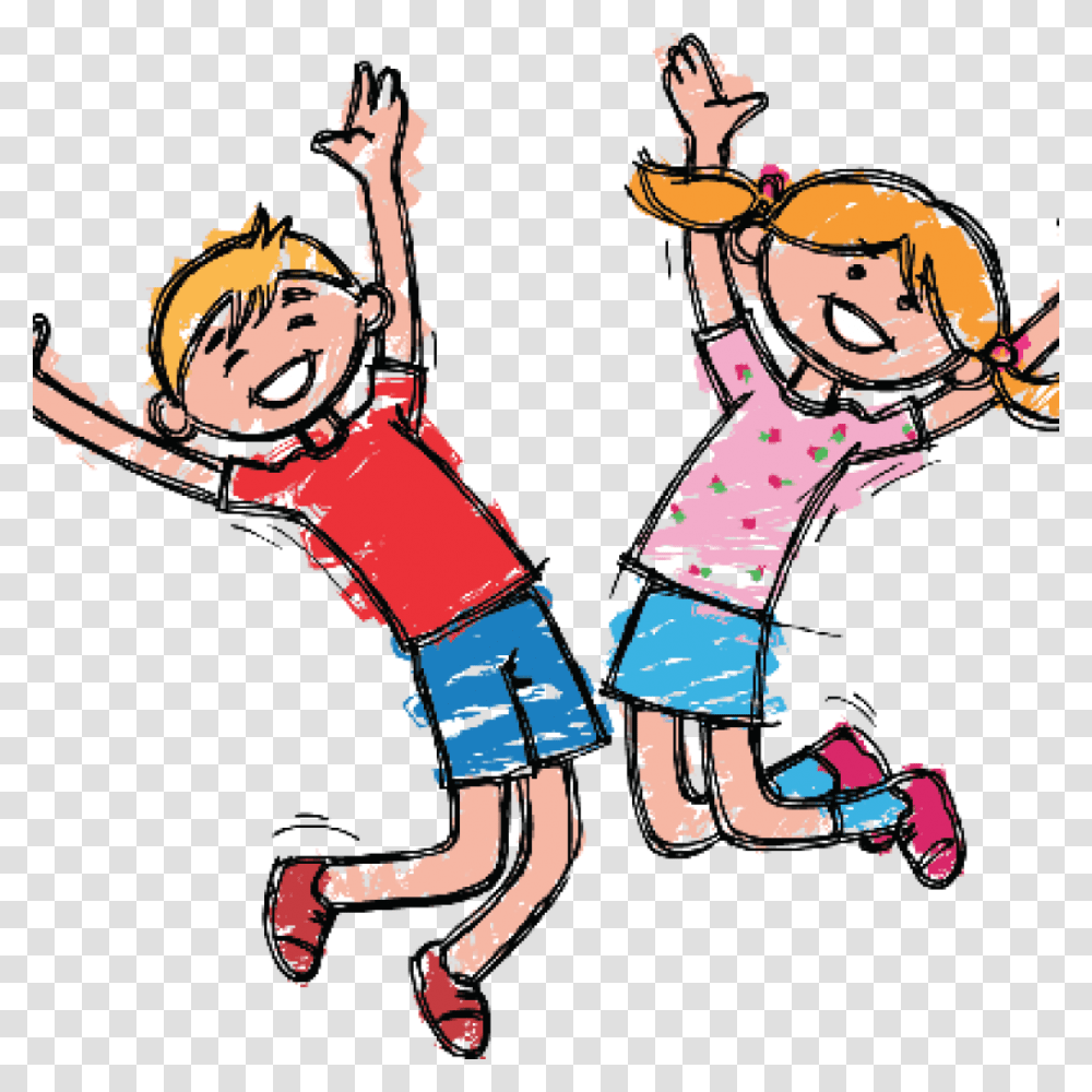 Happy Kid Boy And Girl Clipart, Person, Costume, People, Poster Transparent Png