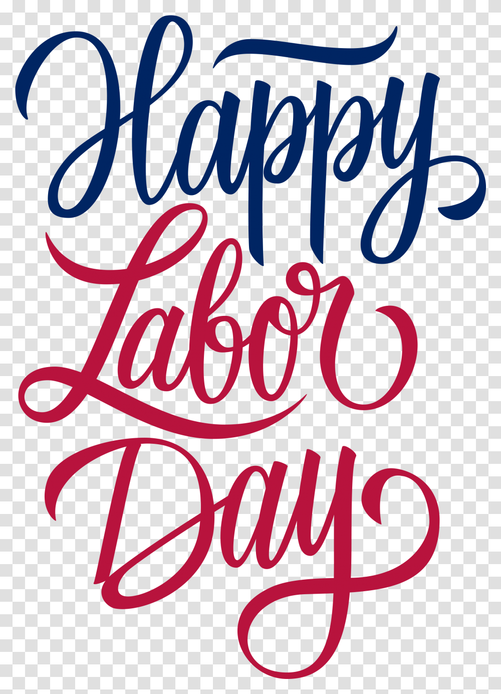 Happy Labor Day 2019, Calligraphy, Handwriting, Poster Transparent Png