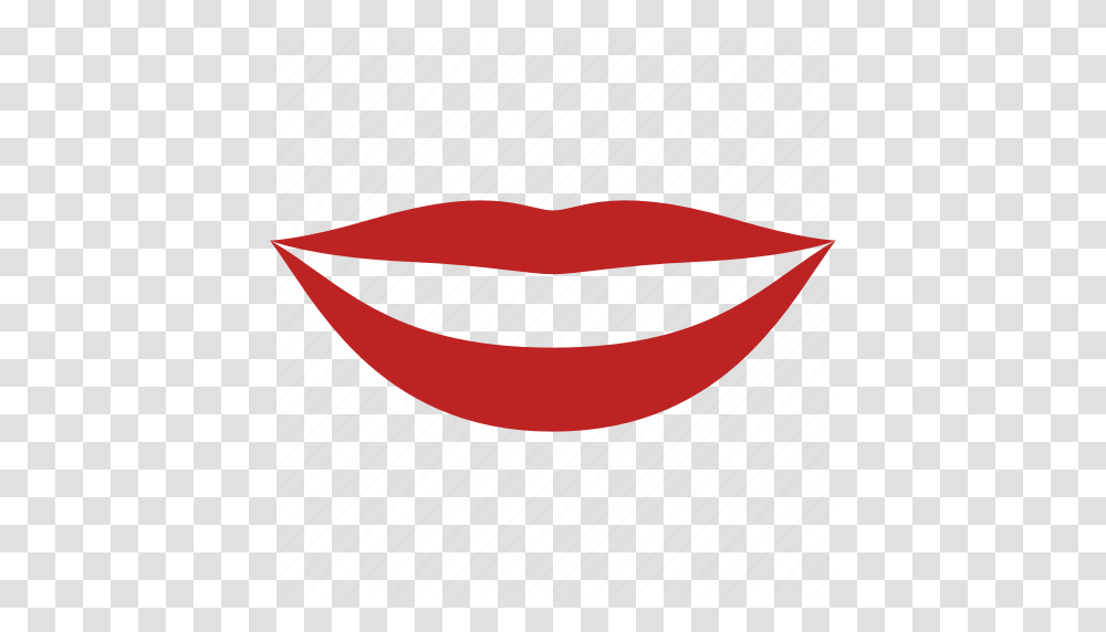 Happy Lips Lipstick Mouth Red Smile Teeth Icon, Plant, Maroon Transparent Png