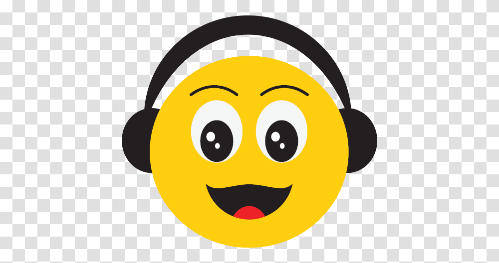 Happy Listen To Music Smiley Icon Happy Smile, Graphics, Art, Outdoors, Nature Transparent Png