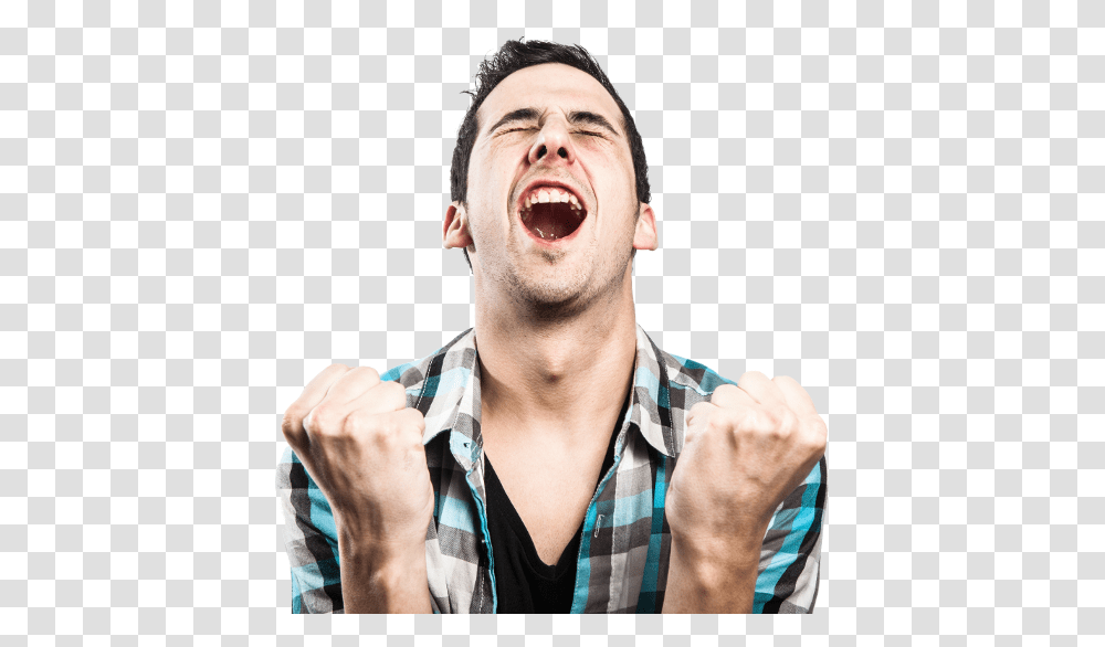 Happy Man, Person, Face, Finger Transparent Png