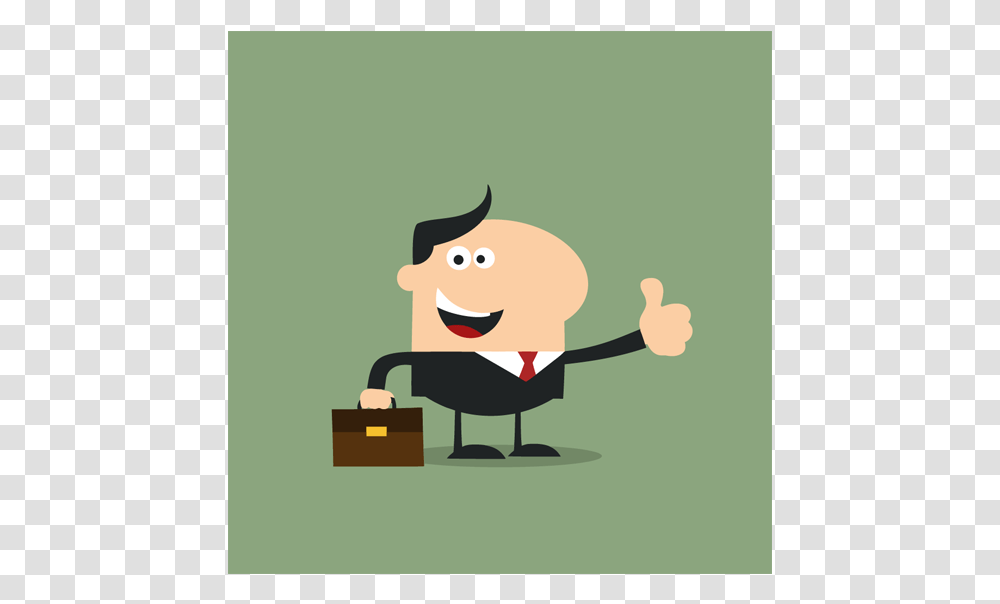 Happy Manager Giving Thumb Up Worker Vector Humor Mascot Vector Graphics, Bag, Logo Transparent Png