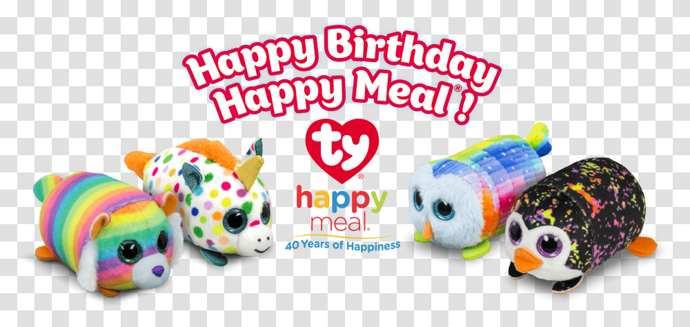 Happy Meal Mcdonald's 40 Years Of Happy Meals, Toy, Label, Food Transparent Png
