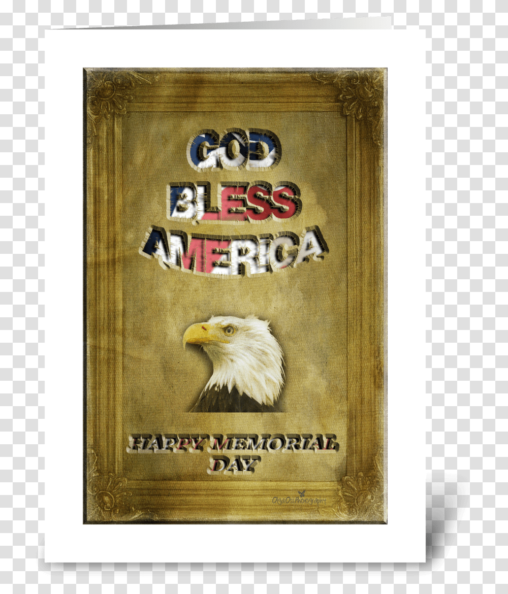Happy Memorial Day Greeting Card Bald Eagle, Bird, Animal, Rug Transparent Png