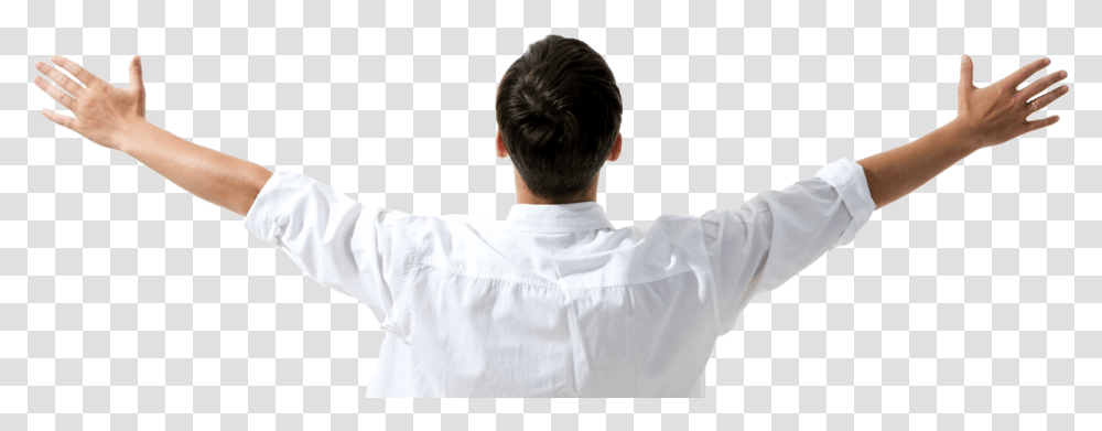 Happy Men Photo Man From Back, Apparel, Shirt, Person Transparent Png