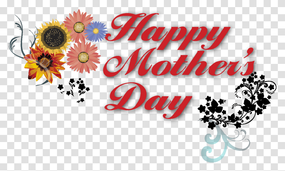 Happy Mothers Day Banner Text Happy Mothers Day, Floral Design, Pattern Transparent Png
