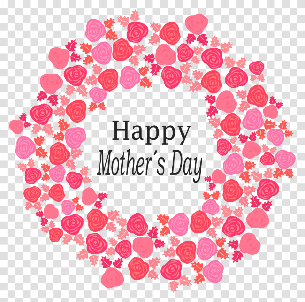 Happy Mothers Day Bouquet Of Flowers Icons Tomorrow Is Mother's Day, Wreath, Rug, Heart Transparent Png