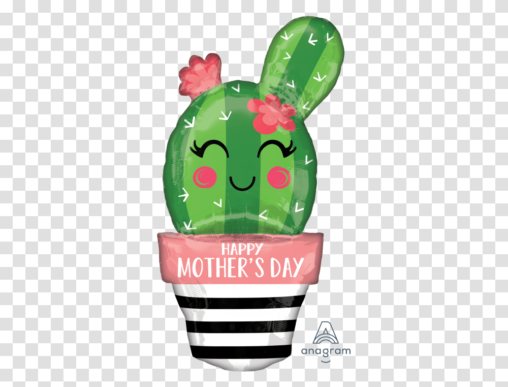 Happy Mothers Day Cactus, Plant, Food, Jar Transparent Png