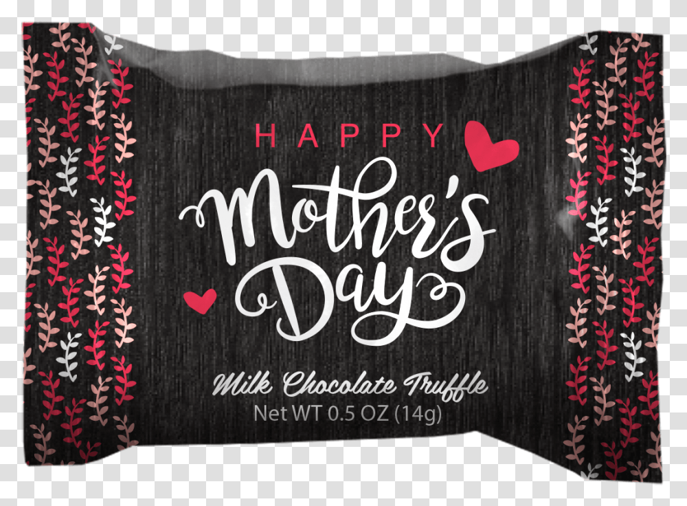 Happy Mothers Day Chocolate Truffles Happy Mothers Day Black Queen, Pillow, Cushion, Text, Rug Transparent Png