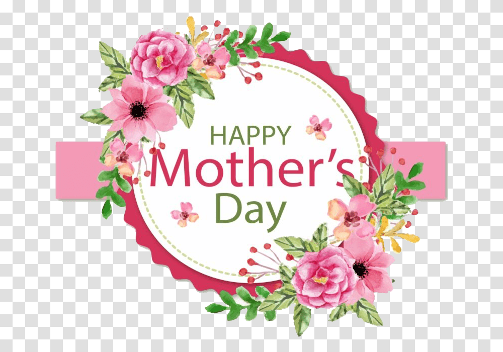 Happy Mothers Day Clipart, Floral Design, Pattern, Plant Transparent Png
