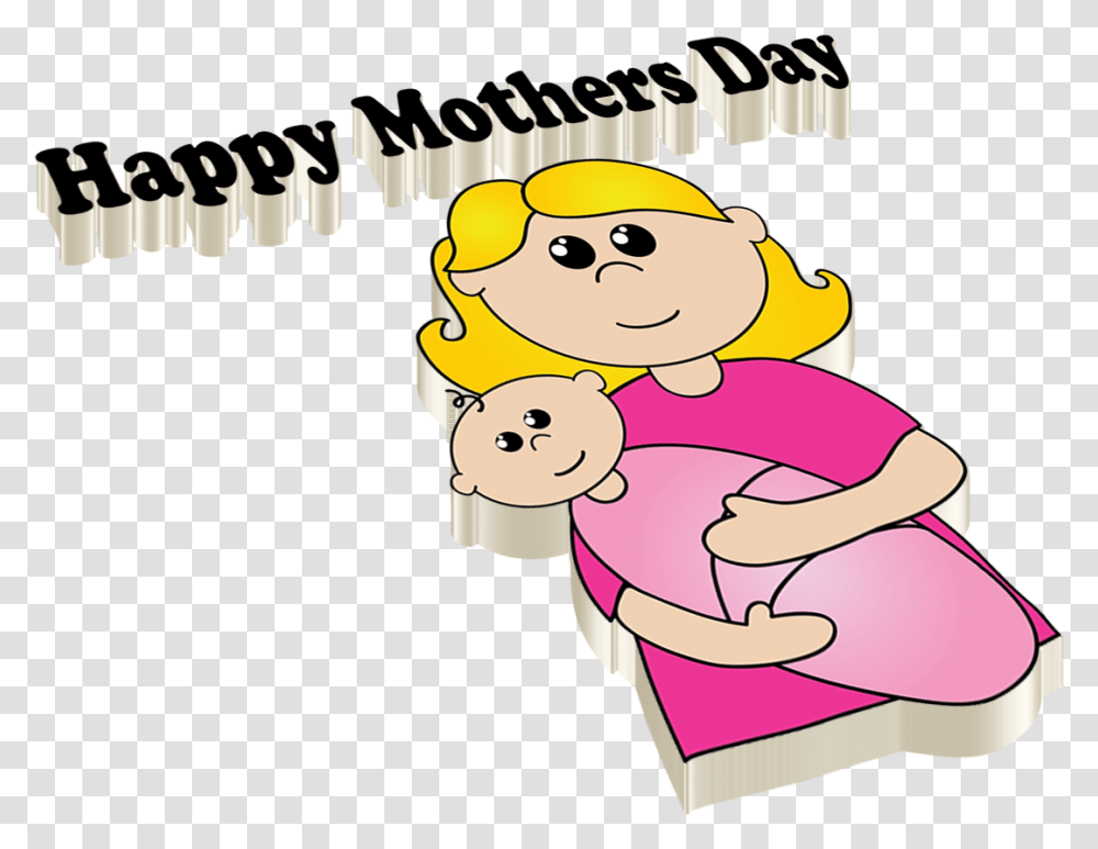 Happy Mothers Day Free Download Cartoon, Female, Girl, Hug Transparent Png