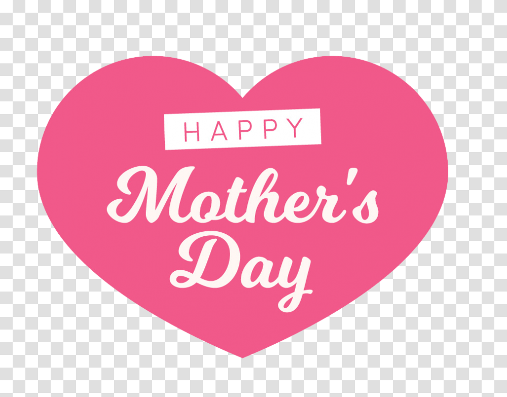 Happy Mothers Day Pattern Free Heart, Text, Label, Graphics, First Aid Transparent Png