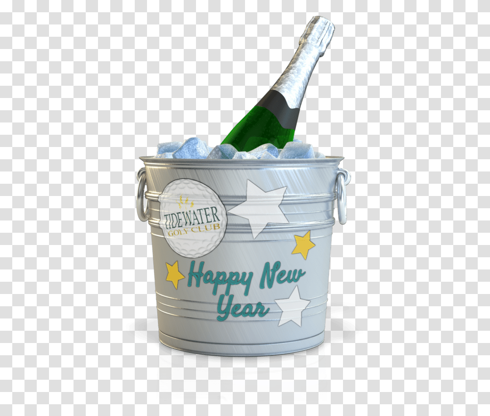 Happy New Year 2015 Beer Bottle, Bucket, Sock, Shoe, Footwear Transparent Png