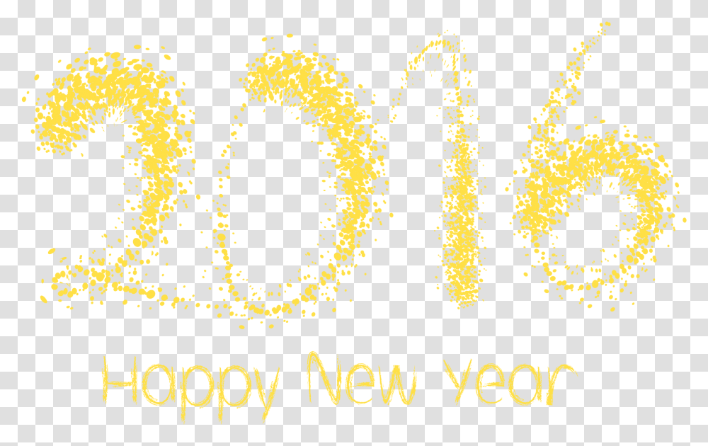 Happy New Year 2016, Number, Alphabet Transparent Png