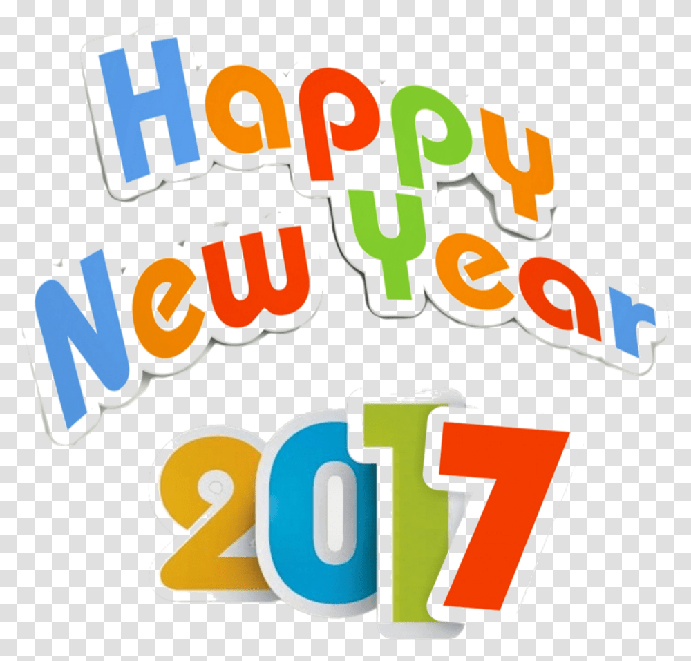 Happy New Year 2017 4 Image Graphic Design, Text, Number, Symbol, Alphabet Transparent Png