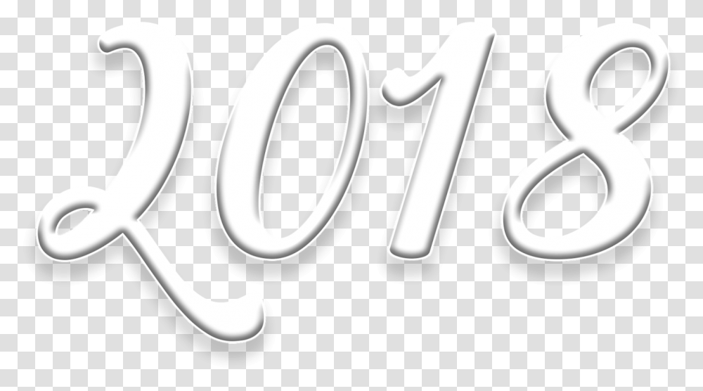 Happy New Year 2018 And Psd Images Calligraphy, Number, Symbol, Text, Word Transparent Png