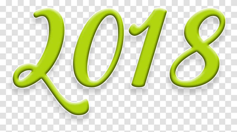 Happy New Year 2018 And Psd Images Graphics, Green, Number, Symbol, Text Transparent Png