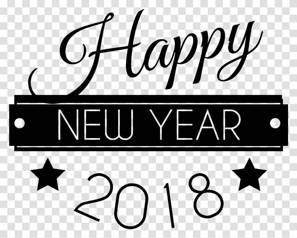 Happy New Year 2018 Dessin, Gray, World Of Warcraft Transparent Png