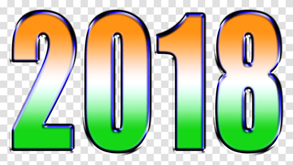Happy New Year 2018 Download 3d Wallpapers Happy Near Year Happy New Year 2018 3d, Text, Alphabet, Number, Symbol Transparent Png