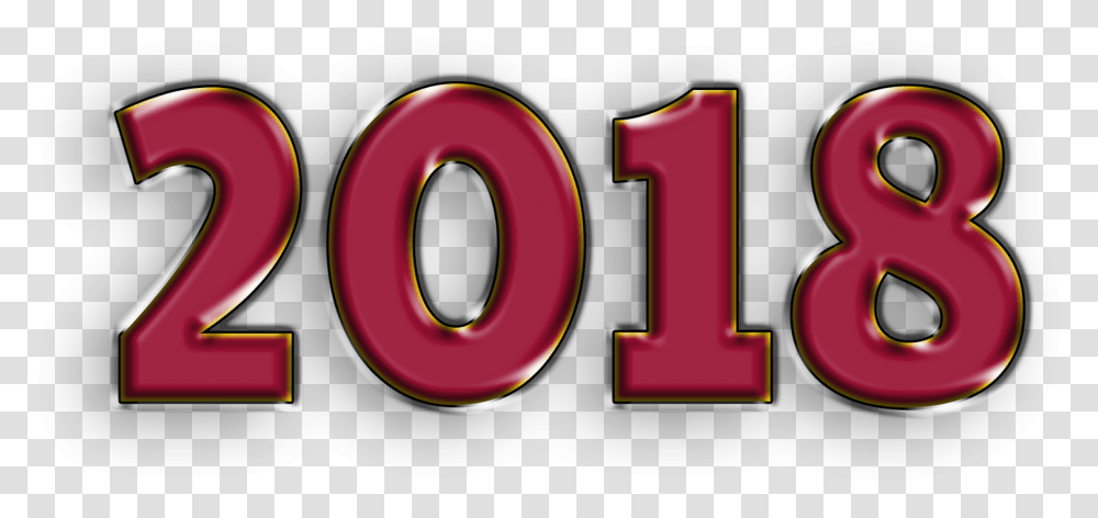 Happy New Year 2018 Greetings Graphic Design, Number, Symbol, Text Transparent Png