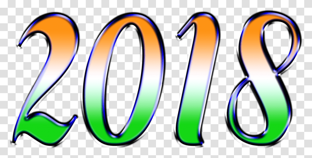 Happy New Year 2018 Hd Super, Number Transparent Png