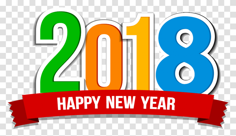 Happy New Year 2018 Images 2 Graphic Design, Number, Symbol, Text, Word Transparent Png