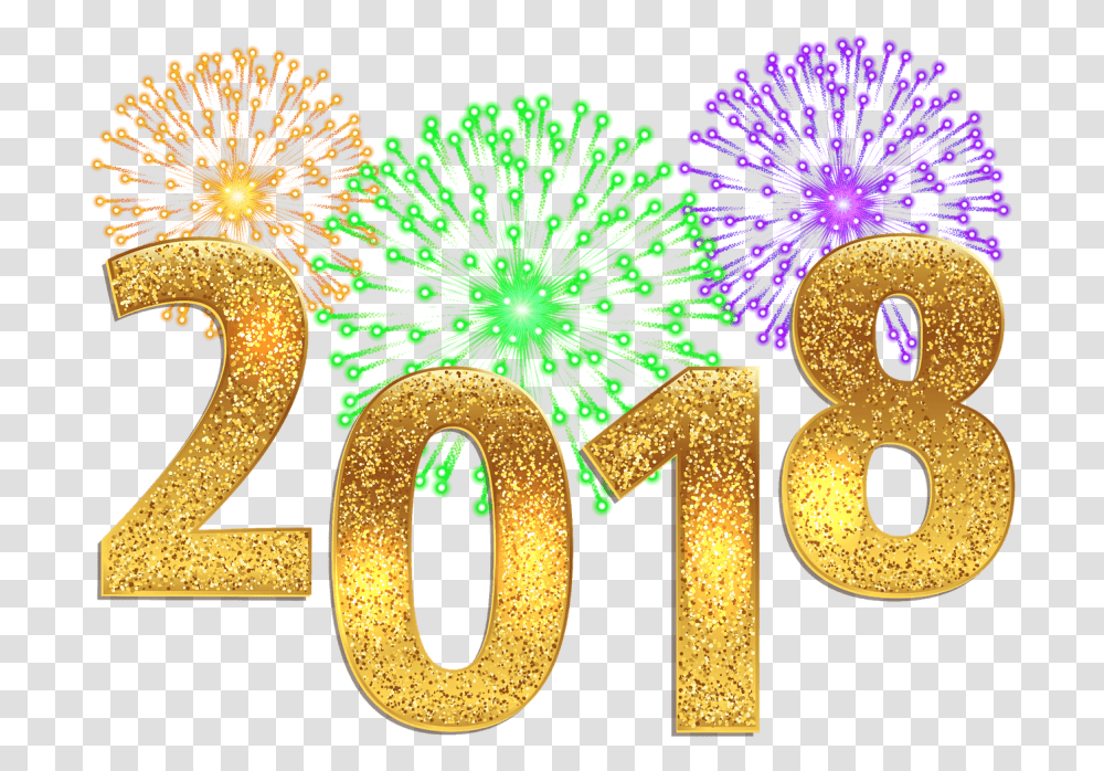 Happy New Year 2018, Nature, Outdoors, Night Transparent Png