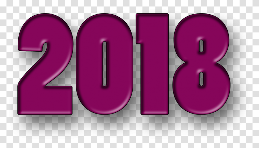 Happy New Year 2018 Wish Graphic Design, Number, Word Transparent Png