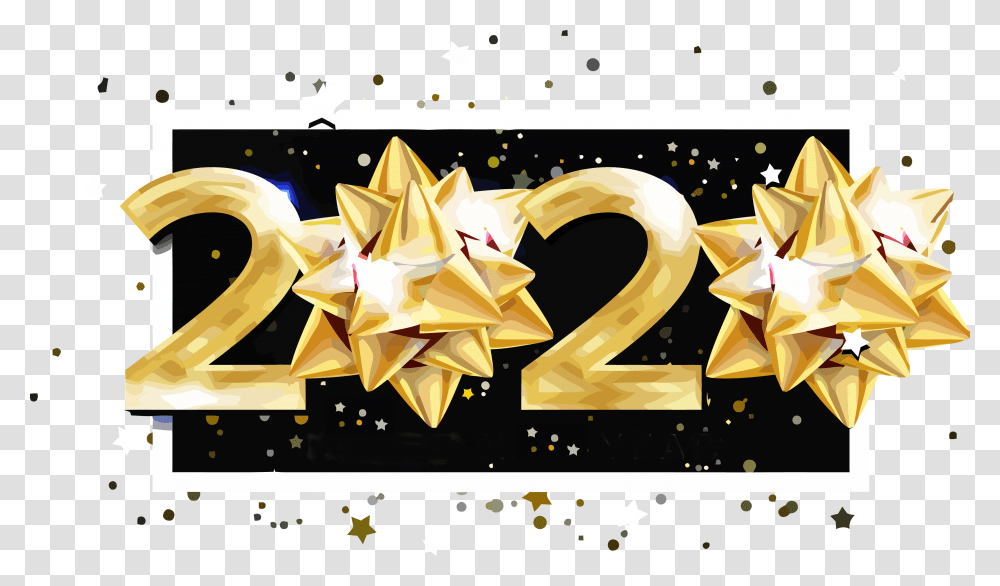 Happy New Year 2020 Background, Number Transparent Png