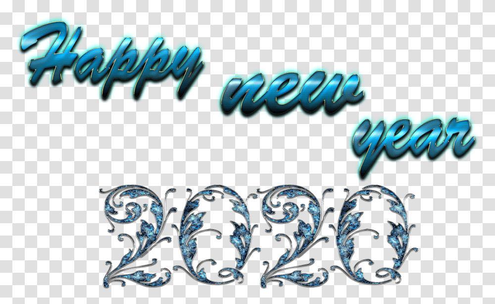 Happy New Year 2020 Calligraphy, Text, Graphics, Art, Alphabet Transparent Png