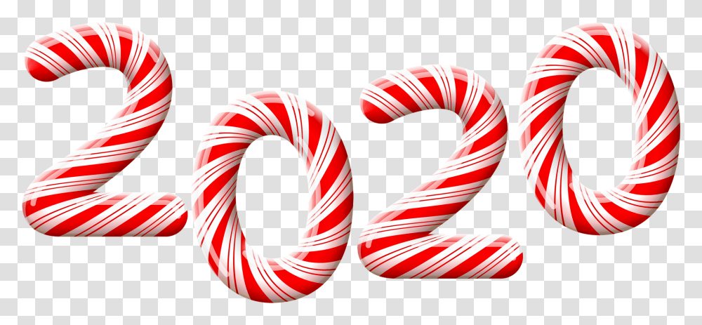 Happy New Year 2020 Candy Sticks Background Candy Cane Clipart, Sweets, Food, Confectionery, Lollipop Transparent Png