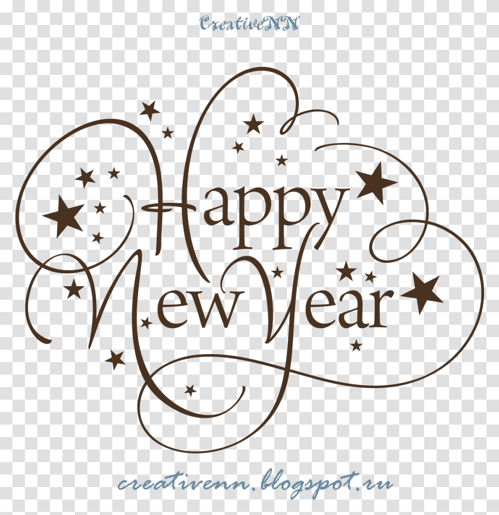 Happy New Year 2020 Clipart Free, Calligraphy, Handwriting, Alphabet Transparent Png