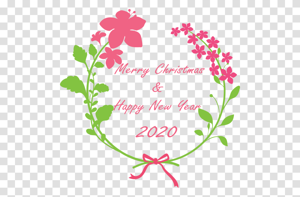 Happy New Year 2020 Flower, Plant, Blossom, Floral Design Transparent Png